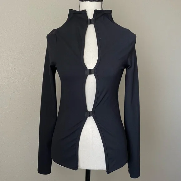 Joah Brown Black Cut-Out Bodysuit - Picture 1 of 8